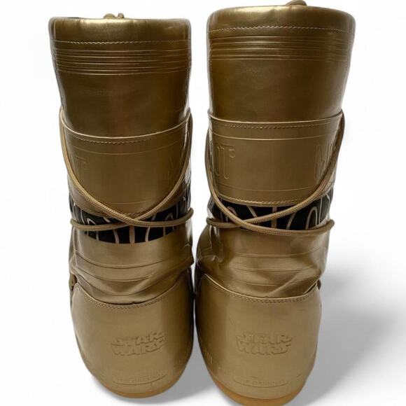 Moon Boots X Star Wars Collab Tall Metallic Gold Winter Snow Boots 5 / 6 - Picture 4 of 7